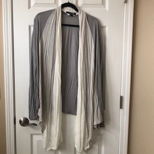 Grey ombré long sleeve cardigan
